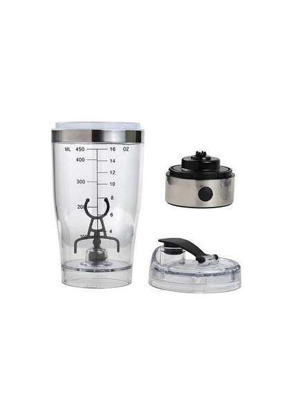 Elektrikli Protein Çalkalayıcı USB Şarj Edilebilir Shaker Şişeler Süt Kahve Su Şişesi Hareketi Akıllı Mikser (Yurt Dışından)
