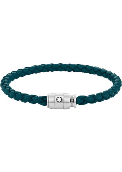 Meisterstück Steel 3-Ring Kıbrıs Mavisi Deri Bileklik 134067