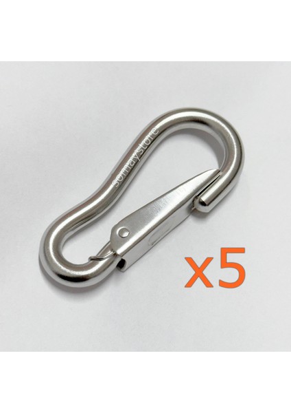 Marine Sustalı Karabina Kilit Paslanmaz Krom 3mm 3X48 mm 5 Adet fiyatları