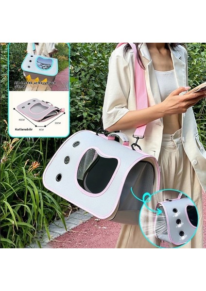 Dışarı çıkan evcil hayvanlar için büyük kapasiteli tek omuzlu taşıma çantası (Yurt Dışından) modelleri
