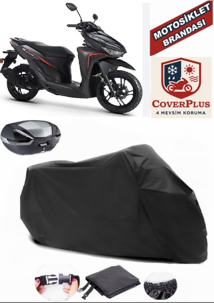 Rks Wildcat 125 Siyah Arka Çanta Uyumlu Motorsiket Brandası Motor Örtüsü Çadır Su Geçirmez Motosiklet Kılıfı Motor Brandası