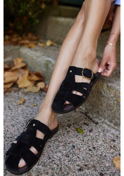 Careas Kadın Kahve Gercek Suet Terlik indirimleri