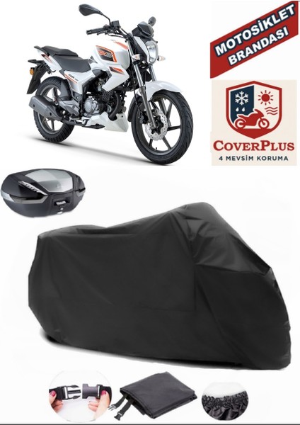 Rks Titanic 200 Siyah Arka Çanta Uyumlu Motorsiket Brandası Motor Örtüsü Çadır Su Geçirmez Motosiklet Kılıfı Motor Brandası