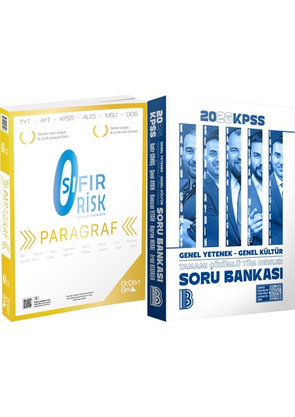 2026 Kpss Tüm Dersler Tamamı Çözümlü Soru Bankası - 345 - Paragraf Sıfır Risk