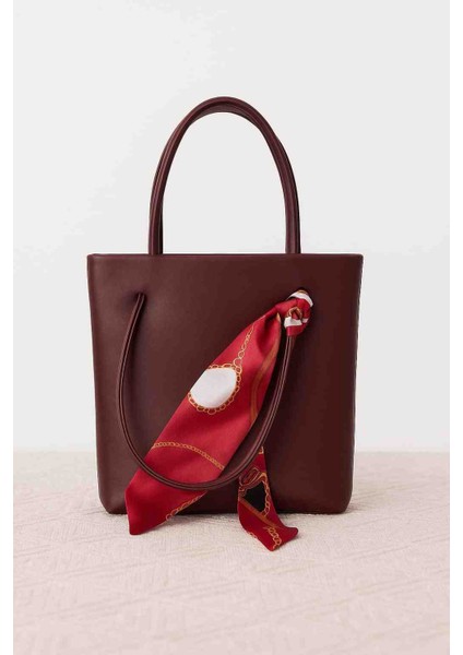 Suni Deri Şal Detaylı Mini Kadın El Çantası