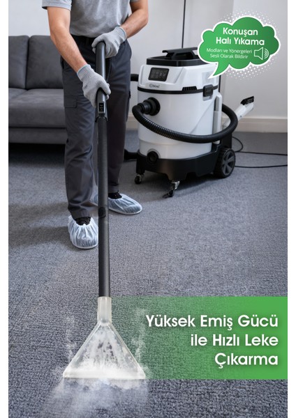 KCC-4361 Endüstriyel Koltuk, Halı ve Döşeme Yıkama Makinesi – 21 Kpa, Buharlı Temizlik, 4,2l Su Haznesi fırsatları