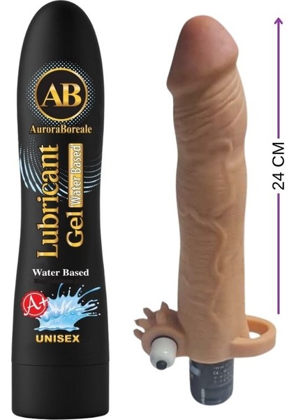 Aşkın A+Sade Aromalı 125MLYENİLEBİLİR Jel +Gerçekçi Etdoku Kılıfı 20CM Titreşimli Süper Ikili Mıpoıwjxqff