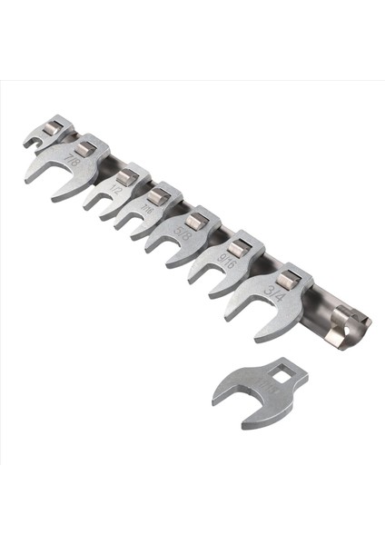 3/8 Inç Fındık Crowfoot Anahtar Seti Boynuz Anahtarları Kare Kafalar Donanım Aracı Anahtarı Imparatorluk Bullhorn Anahtarları (Yurt Dışından)