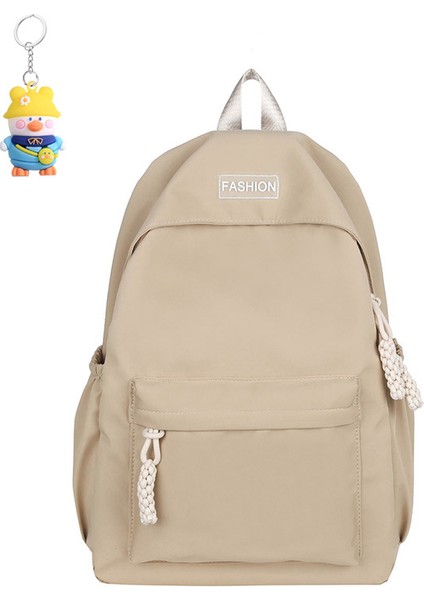 Rahat Büyük Kapasiteli Sırt Çantası Moda Kız Basit Üniversite Öğrencisi Okul Çantası Bilgisayar Sırt (Yurt Dışından)