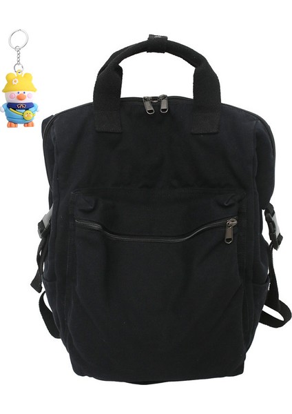 Sırt Çantası Üniversite Öğrencisi Okul Çantası Tuval Sırt Çantası Pliseli El Okul Çantası (Yurt Dışından)