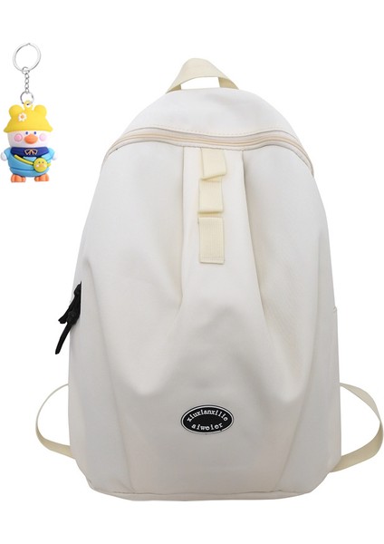 Erkek ve Kadın Sırt Çantası, Sırt Çantası, Basit ve Çok Yönlü, Büyük Kapasiteli Ortaokul ve Lise Öğrencileri (Yurt Dışından)