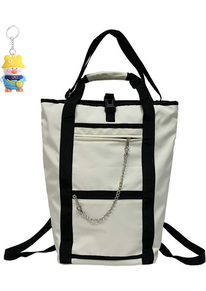 Erkek Okul Çantası Büyük Kapasiteli Moda Basit Kadın Üniversite Öğrencisi Lise Öğrencisi Sırt Çantası Ortaokul (Yurt Dışından)