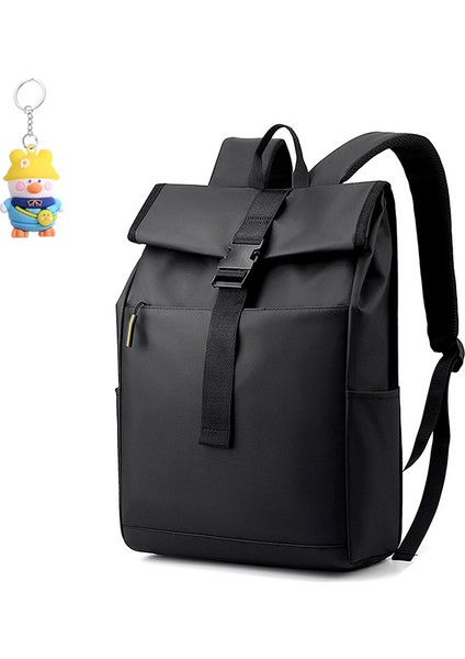 Rulo Kapaklı Sırt Çantası Moda Seyahat Büyük Kapasiteli Bilgisayar Çantası (Yurt Dışından)