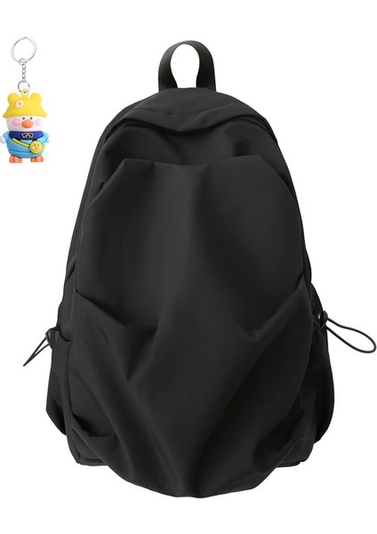 Pliseli Sırt Çantası Erkek Gündelik Sırt Çantası Kadın Seyahat Çantası Ortaokul Lisesi Üniversite Öğrencileri (Yurt Dışından)