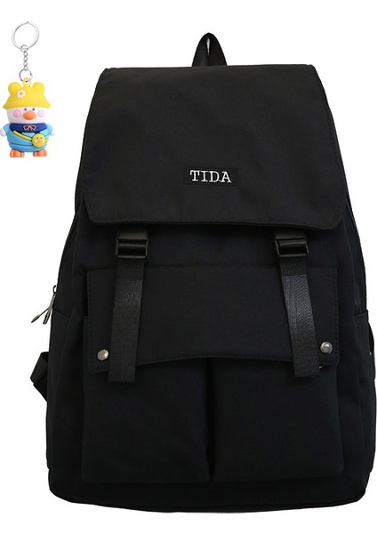 Sırt Çantası Büyük Kapasiteli Ortaokul ve Lise Öğrencileri Okul Çantası Basit Seyahat (Yurt Dışından)