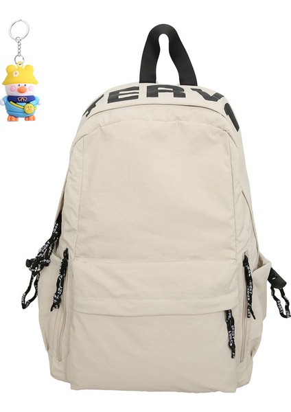 Basit Rahat Sırt Çantası Erkek ve Kız Öğrenci Okul Çantası Açık Hava Spor Seyahat Saklama Çantası (Yurt Dışından)