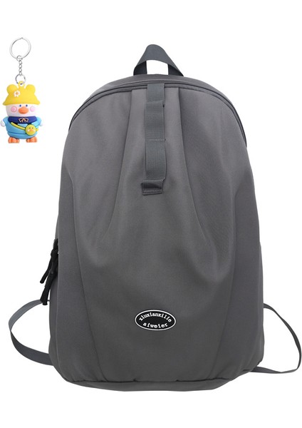 Erkek ve Kadın Sırt Çantası, Sırt Çantası, Basit ve Çok Yönlü, Büyük Kapasiteli Ortaokul ve Lise Öğrencileri (Yurt Dışından)