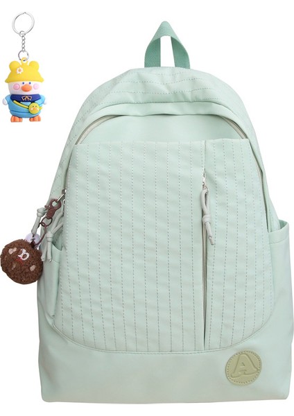 Sırt Çantası Çift Tarzı Basit ve Çok Yönlü Gündelik Sırt Çantası Büyük Kapasiteli Ortaokul ve Lise Üniversite (Yurt Dışından)