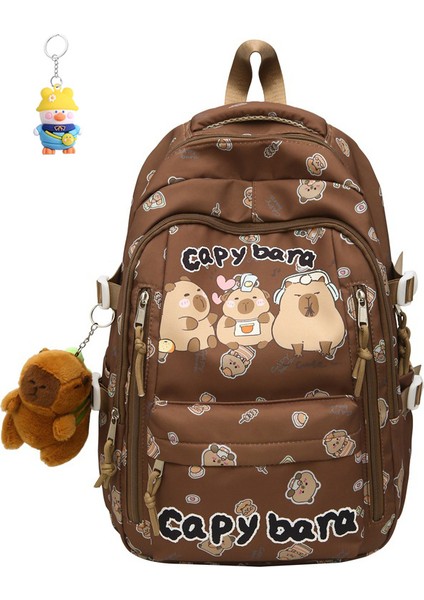 Kapibala Moda Sırt Çantası Kız Karikatür Sevimli Ortaokul ve Lise Öğrencileri Okul Çantası (Yurt Dışından)