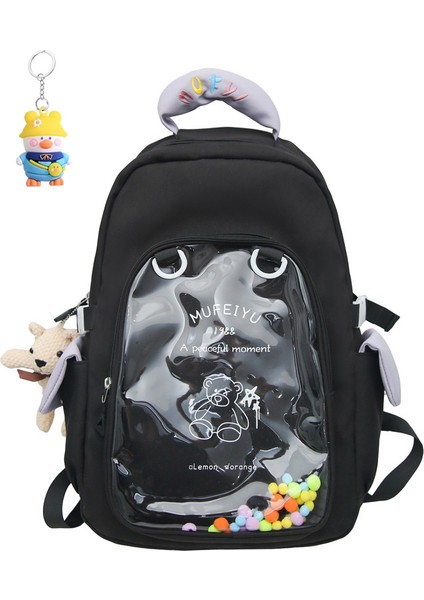 Ortaokul Okul Çantası Kız Ilkokul Öğrencileri Moda Şeffaf Sırt Çantası Seyahat (Yurt Dışından)