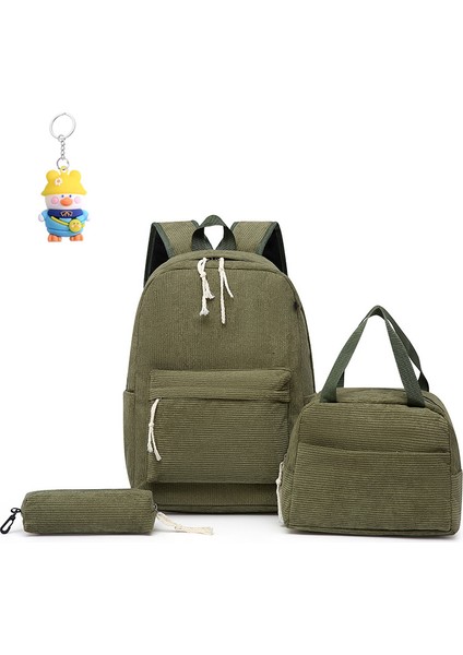 Sırt Çantası, Ortaokul, Lise, Üniversite Öğrenci Okul Çantası, Büyük Kapasiteli Üç Parçalı Seyahat Çok (Yurt Dışından)