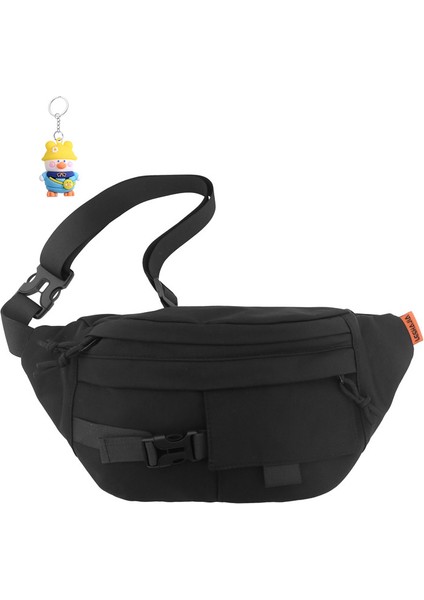 Büyük Kapasiteli Bel Çantası Spor Erkek Çantası Göğüs Çantası Moda Çok Yönlü Crossbody Çantası Gündelik Crossbody (Yurt Dışından)