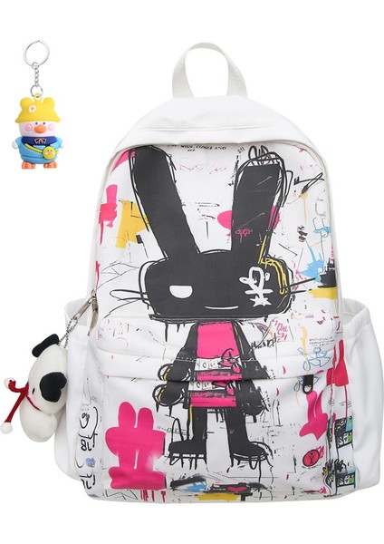 Sırt Çantası Kadın Gündelik Çok Yönlü Açık Sırt Çantası Büyük Kapasiteli Üniversite (Yurt Dışından)