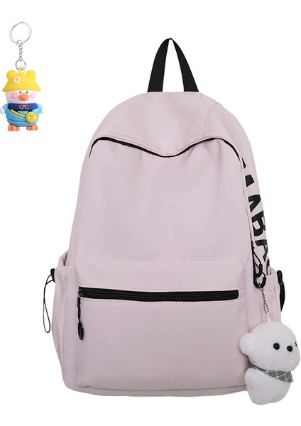 Erkekler ve Kadınlar Için Sırt Çantası, Basit ve Çok Yönlü Moda Rahat Sırt Çantası, Büyük Kapasiteli Hafif Öğrenci (Yurt Dışından)