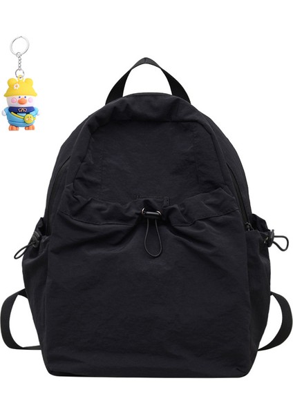 Açık Eğlence Seyahat Küçük Sırt Çantası Kadın Üniversite Öğrencisi Okul Çantası Moda Ipli Basit (Yurt Dışından)