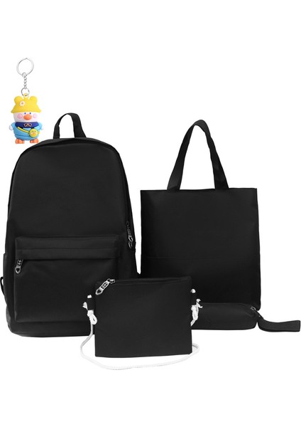 Büyük Kapasiteli Tek Omuz Sırt Çantası Moda Basit Rahat Sırt Çantası Ortaokul ve Ortaokul Öğrencileri Okul Çantası El Çantası (Yurt Dışından)