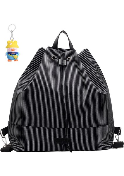 Başlangıç Sırt Çantası Moda Gündelik Ipli Seyahat Sırt Çantası Büyük Kapasiteli Hafif Öğrenci Okul Çantası (Yurt Dışından)