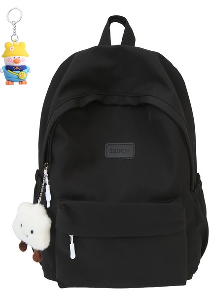 Basit Rahat Sırt Çantası Kadın Çok Yönlü Seyahat Sırt Çantası Ortaokul ve Lise Öğrencileri Okul Çantası (Yurt Dışından)