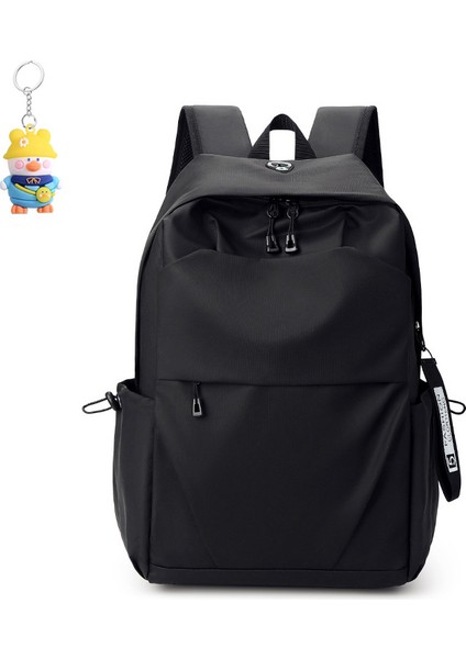 Açık Rahat Sırt Çantası Basit Bilgisayar Sırt Çantası Çok Fonksiyonlu Öğrenci Okul Çantası (Yurt Dışından)
