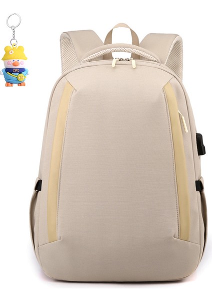 Gündelik Basit Sırt Çantası Öğrenci Okul Çantası Büyük Kapasiteli Çok Fonksiyonlu Seyahat Bilgisayar (Yurt Dışından)