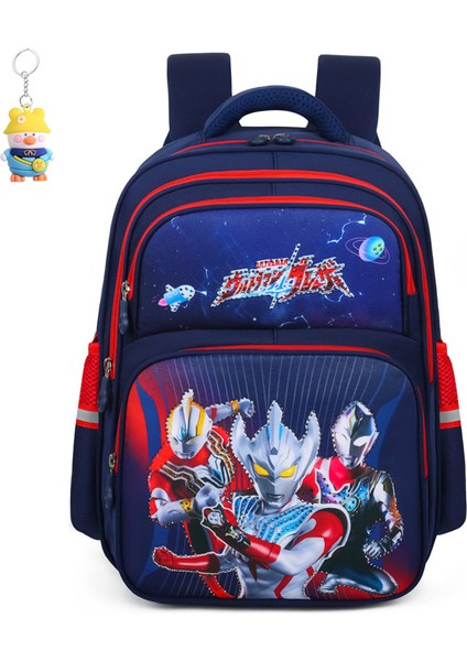 Çocuk Okul Çantası Karikatür Ultraman Erkek Çocuk Sırt Çantası Büyük Kapasiteli Ilkokul (Yurt Dışından)