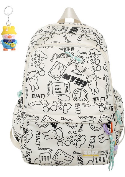 Sırt Çantası Kadın Seyahat Sırt Çantası Büyük Kapasiteli Ortaokul Üniversite (Yurt Dışından)