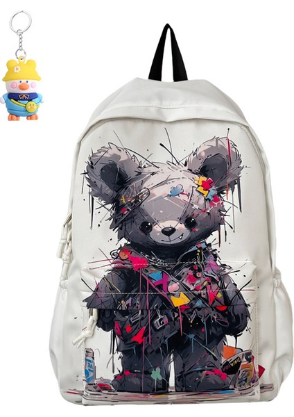 Graffiti Büyük Kapasiteli Okul Çantası Moda Sırt Çantası Açık Hava Sporları Banliyö Sırt Çantası Ortaokul ve Lise Öğrencileri Okul Çantası (Yurt Dışından)