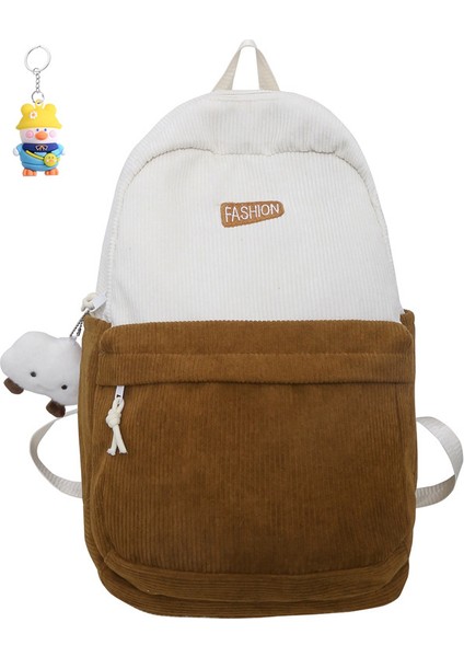 Basit ve Çok Yönlü Sırt Çantası, Büyük Kapasiteli Lise Okul Çantası, Kadın Seyahat Sırt Çantası (Yurt Dışından)