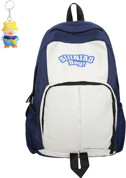 Rahat Basit Moda Sırt Çantası Kız Üniversite Öğrencileri Ortaokul ve Lise Kampüs Okul Çantası Açık Hava Hafif Seyahat (Yurt Dışından)