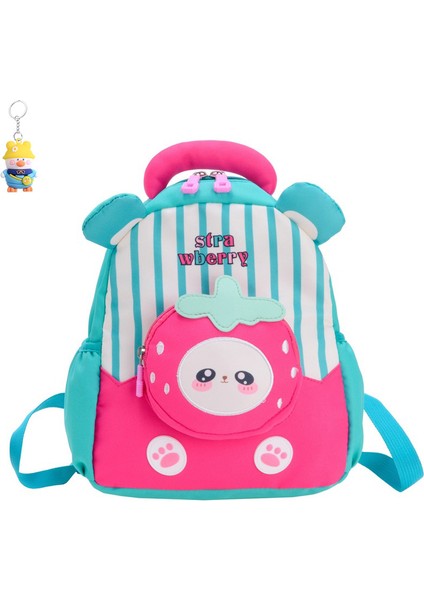 Çocuk Sırt Çantası Kız Sevimli Karikatür Çilek Sırt Çantası Moda Sırt Çantası Anaokulu (Yurt Dışından)