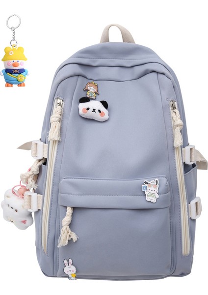 Büyük Kapasiteli Sırt Çantası, Modaya Uygun Kadın Üniversite Öğrencisi Okul Çantası, Sevimli ve Çok Yönlü Ortaokul (Yurt Dışından)