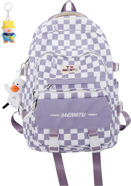 Okul Çantası Kadın Lise Sırt Çantası Büyük Kapasiteli Üniversite Öğrencisi (Yurt Dışından)