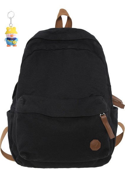 Kanvas Çanta Üniversite Öğrencisi Büyük Kapasiteli Dışarı Çıkış Sırt Çantası Lise Okul Çantası (Yurt Dışından)