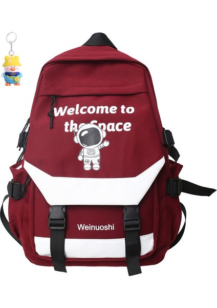 Okul Çantası Büyük Kapasiteli Sırt Çantası Basit Öğrenci Seyahat Spor Sırt (Yurt Dışından)