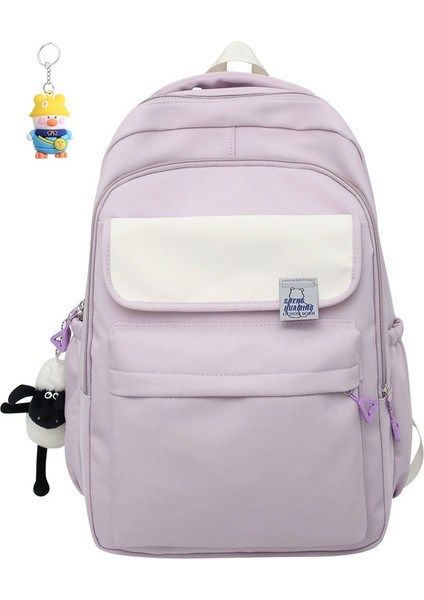 Erkek ve Kadın Ortaokul ve Lise Öğrencileri Için Moda ve Basit Sırt Çantası, Açık Hava Işe Gidip Gelme Büyük Kapasiteli Sırt (Yurt Dışından)