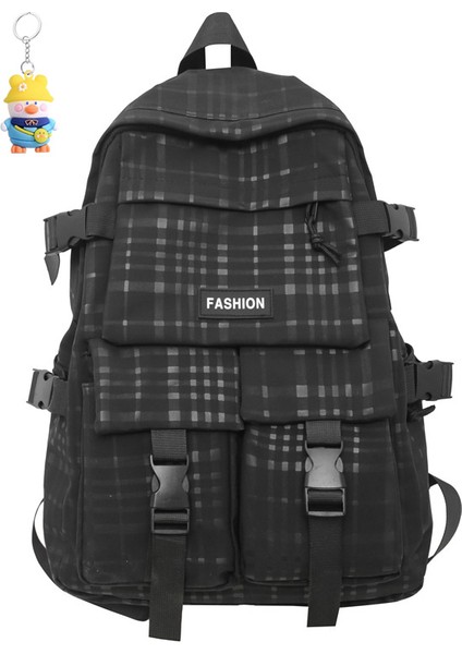 Erkek Büyük Kapasiteli Sırt Çantası Lise Öğrencisi Seyahat Okul Çantası Rahat Sırt (Yurt Dışından)