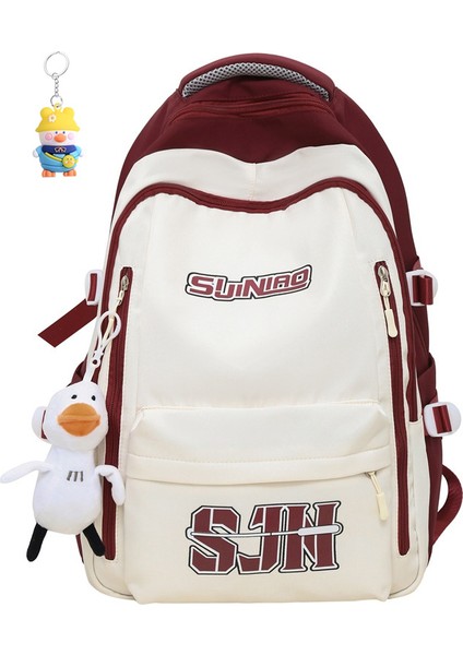 Okul Çantası Kadın Büyük Kapasiteli Öğrenci Sırt Çantası Erkek Ortaokul ve Lise Sırt Çantası (Yurt Dışından)