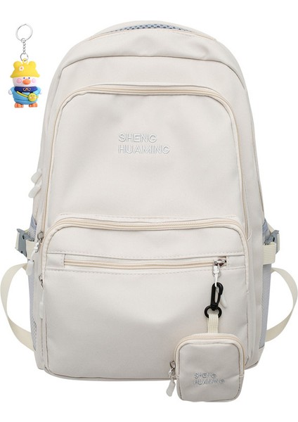 Üniversite Öğrencisi Okul Çantası Kadın Unisex Büyük Kapasiteli Sırt Çantası Lise Ortaokul Öğrencisi Bilgisayar (Yurt Dışından)