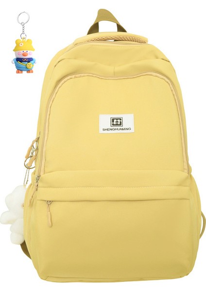 Üniversite Okul Çantası Kadın Basit Ortaokul ve Lise Öğrencisi Sırt Çantası (Yurt Dışından)