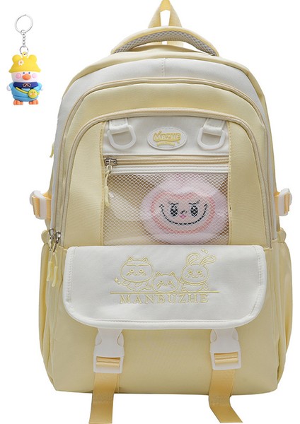 Ortaokul Öğrencisi Büyük Kapasiteli Okul Çantası Lise Öğrencisi Sırt Çantası Sevimli Kız (Yurt Dışından)